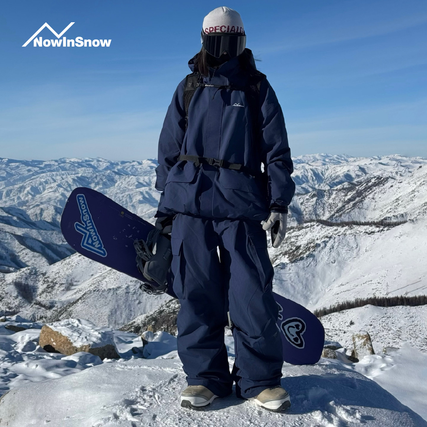 nowinsnow滑雪服套装保暖夹棉