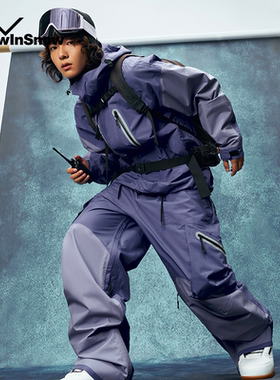 nis雪现滑雪衣男2026小众冬季防水防风保暖3l宽松美式雪服外套女