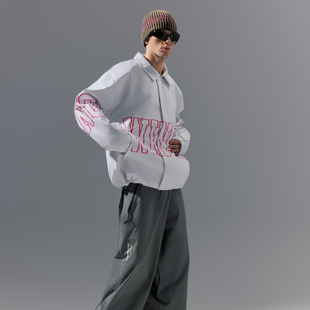 nowinsnow滑雪服夹棉男保暖教练夹克宽松防水2025新款滑雪衣白色