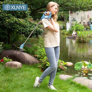 德国寻叶手持电动割草机打草机小型家用除草充电式花园草坪修剪机