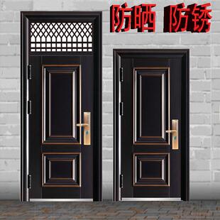 防盗门气窗门腰头安全入户家用车库真铜彷铜工程户外防晒出租房门