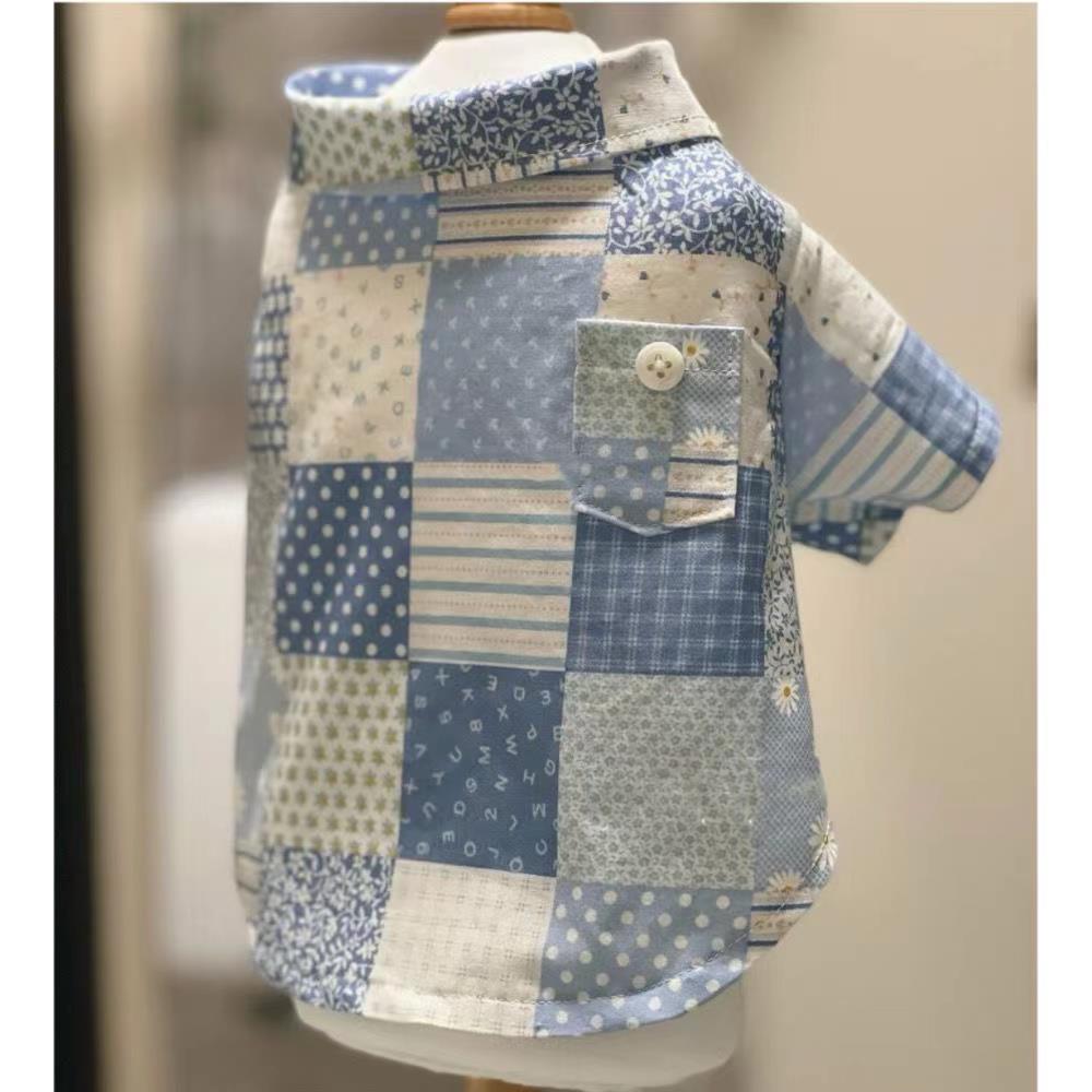 狗狗衣服春夏薄宠物小型幼犬比熊博美雪纳瑞泰迪潮款萌系可爱衬衫