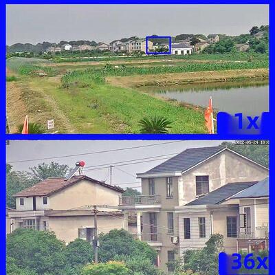 800万6英寸全彩双光网络高清球机360旋转变焦Poe供电户外防水