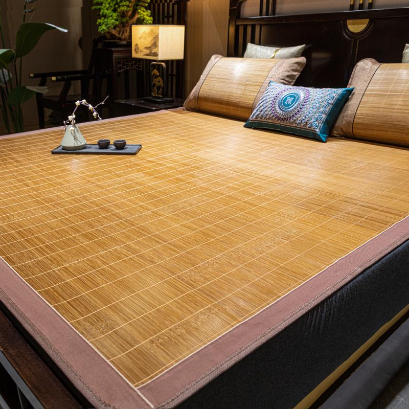 竹席双面1.8床定做不折叠1.5m直筒定制1.3夏季1.1草席1.2学生宿舍