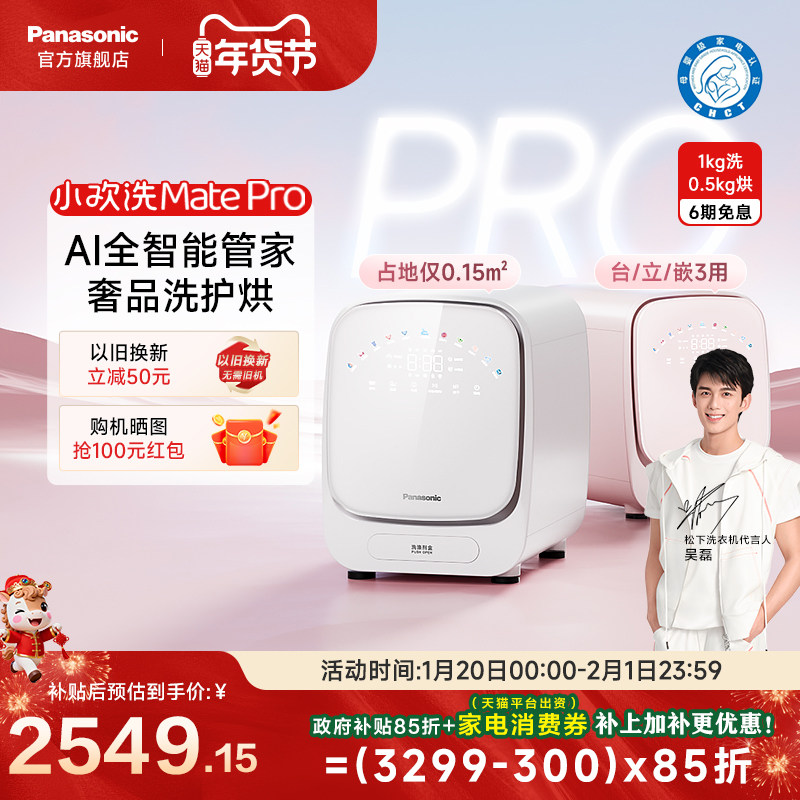 【新品首发】松下内衣洗衣机1kg家用小型洗烘一体婴儿洗衣机,大家电,洗衣机,淘宝优惠券,粉丝福利购,淘宝优惠卷