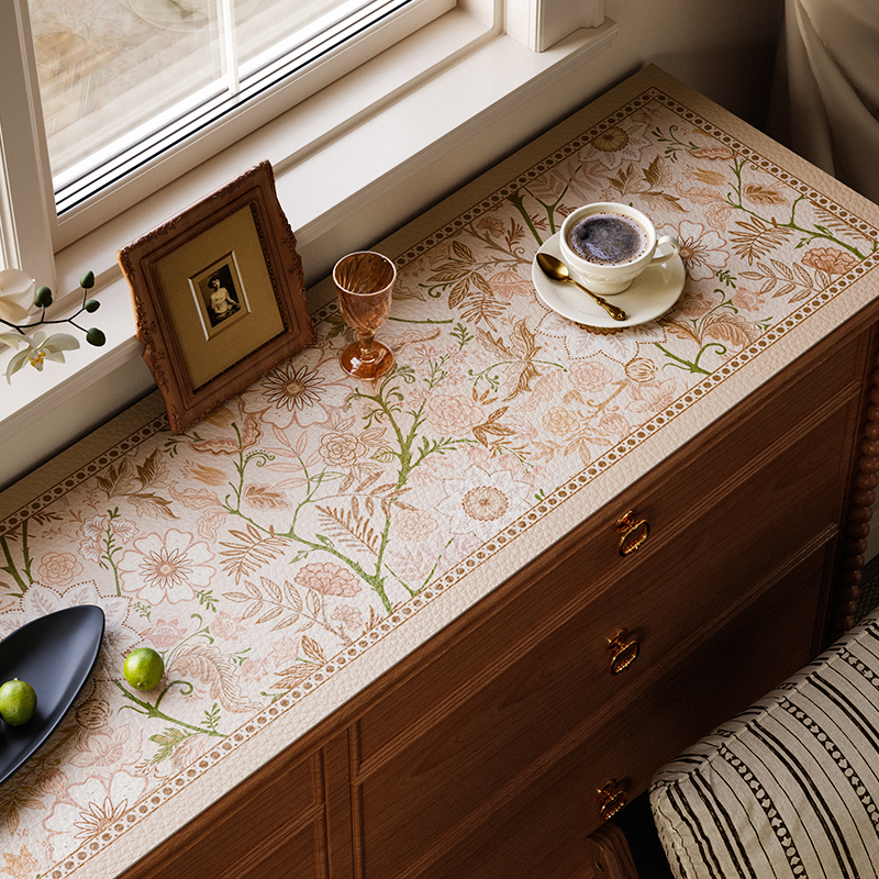 法式复古边柜垫电视柜垫