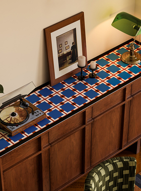 安塞里格英式老钱风电视柜餐边柜保护垫防水防油防烫防尘盖布定制