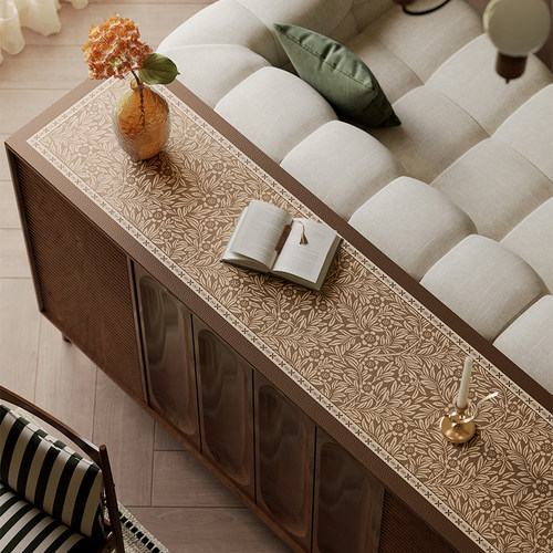 伴居年华软皮革防尘边柜垫可定制