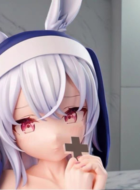 肉感少女Q手办修女兔耳娘二次元美少女模型玩具桌面机箱摆件国产
