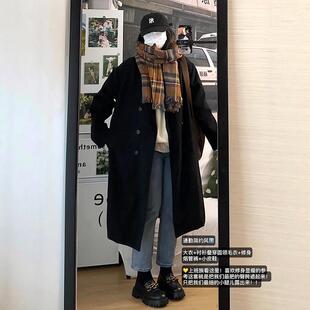 毛呢外套女中长款小个子2025新款冬季加厚爆款正肩高级感呢子大衣