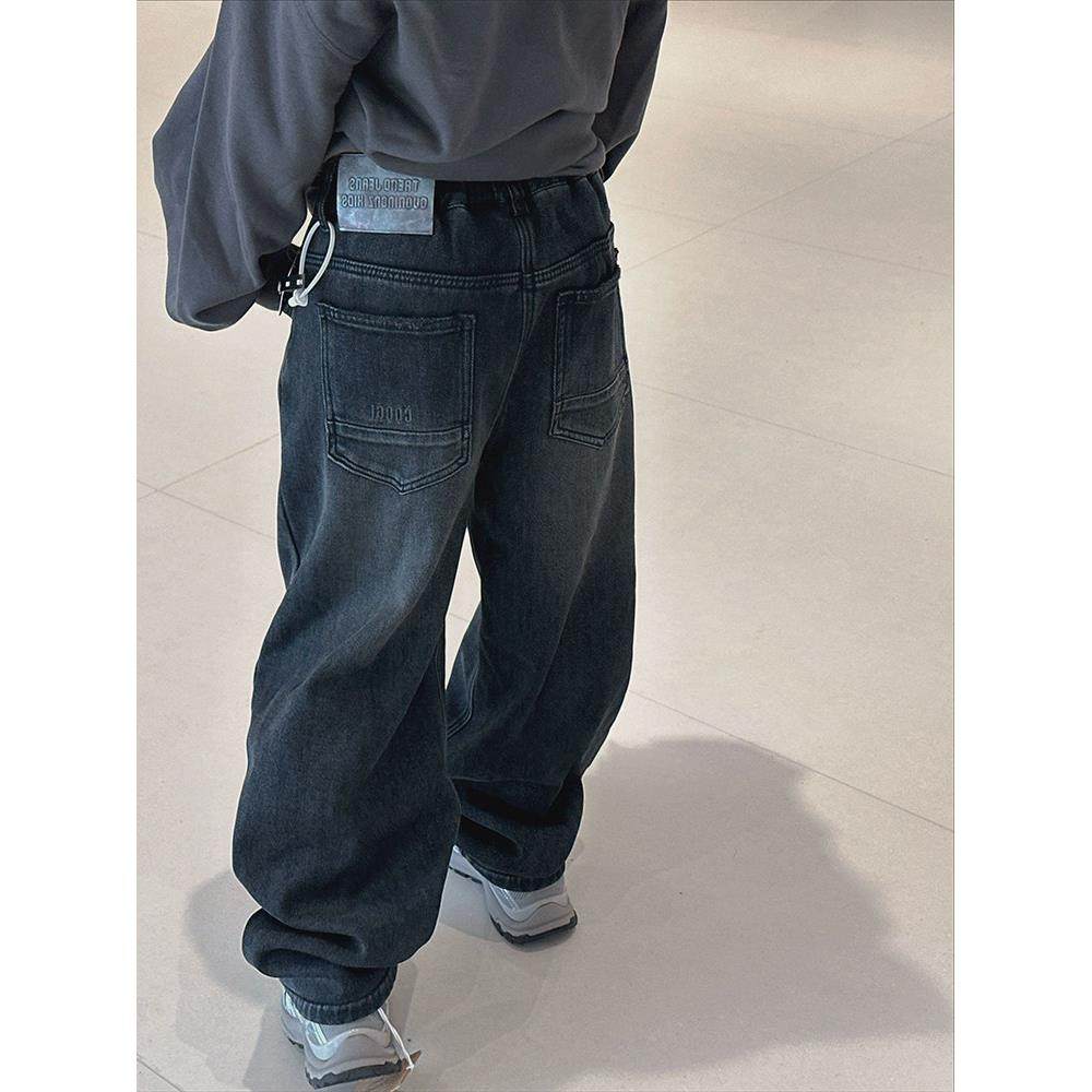 儿童加绒牛仔裤2025秋冬季男童宽松休闲裤时髦女童一体绒百搭长裤,童装/婴儿装/亲子装,儿童牛仔裤,淘宝优惠券,粉丝福利购,淘宝优惠卷