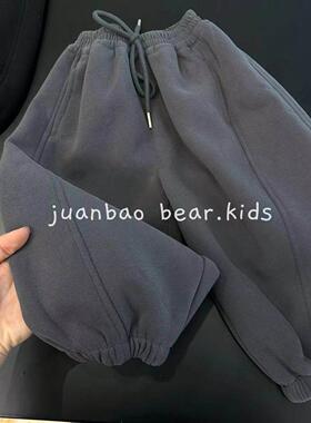 超好穿香蕉裤！韩版贴标卫裤秋季休闲裤长裤男女宝百搭宽松裤子