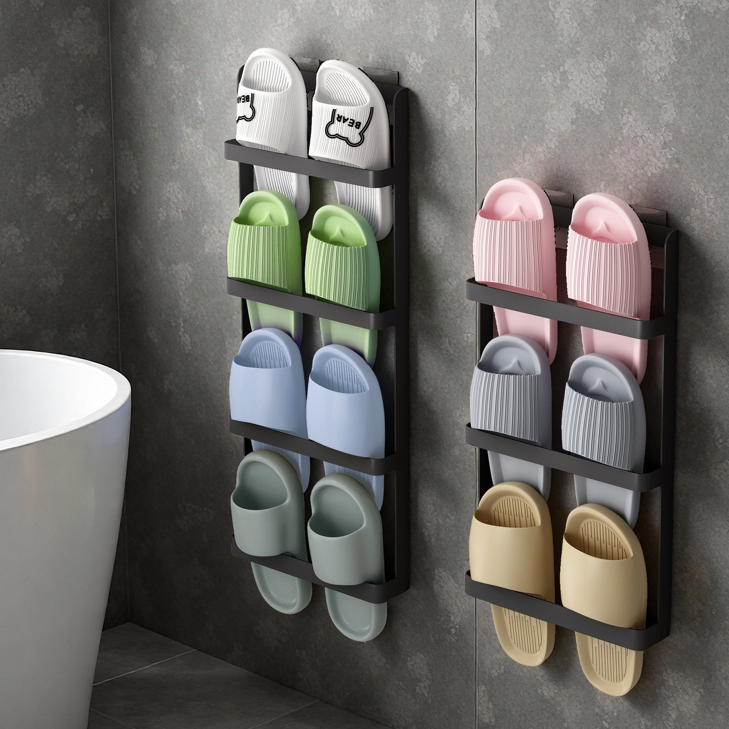 省空间拖鞋架收纳神器