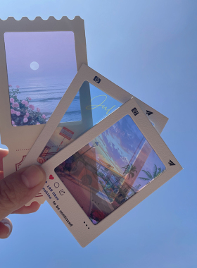 反转胶片定制PVC透明光影照片打印透卡diy拍立得幻灯片冲洗礼物