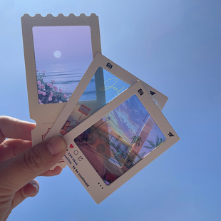 反转胶片定制PVC透明光影照片打印透卡diy拍立得幻灯片冲洗礼物