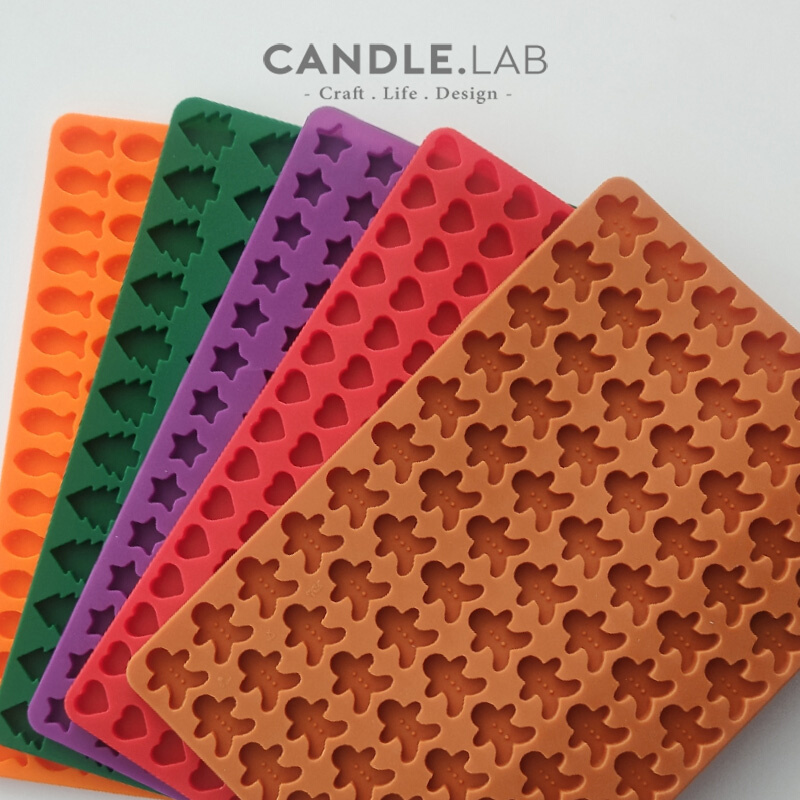 CANDLE.LAB | 迷你圣诞树姜饼人星星小鱼爱心DIY蜡烛火漆硅胶模具