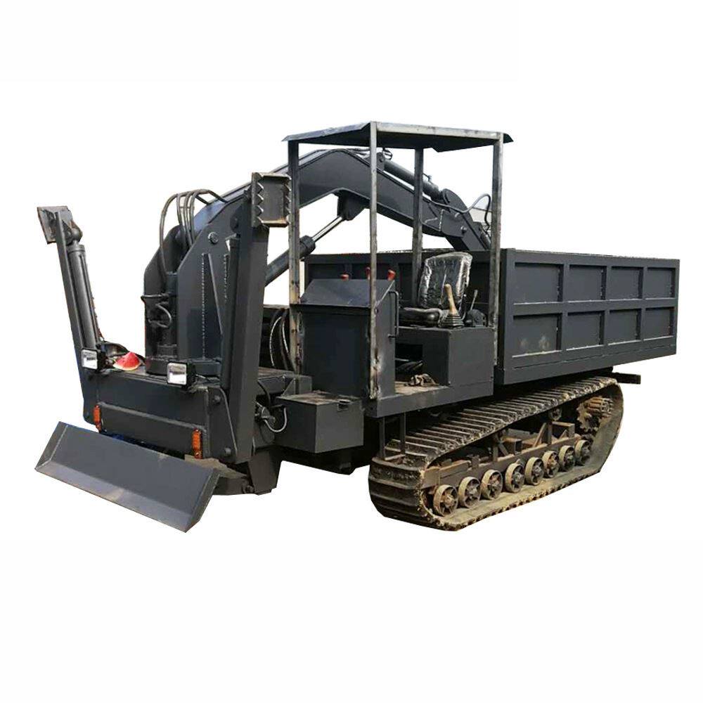 自制履带随车挖 6吨履带式自卸吊挖抓多功能一体机