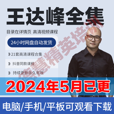 2024王达峰视频课程全集光哥高手的自我进化专业到管理重启与突破