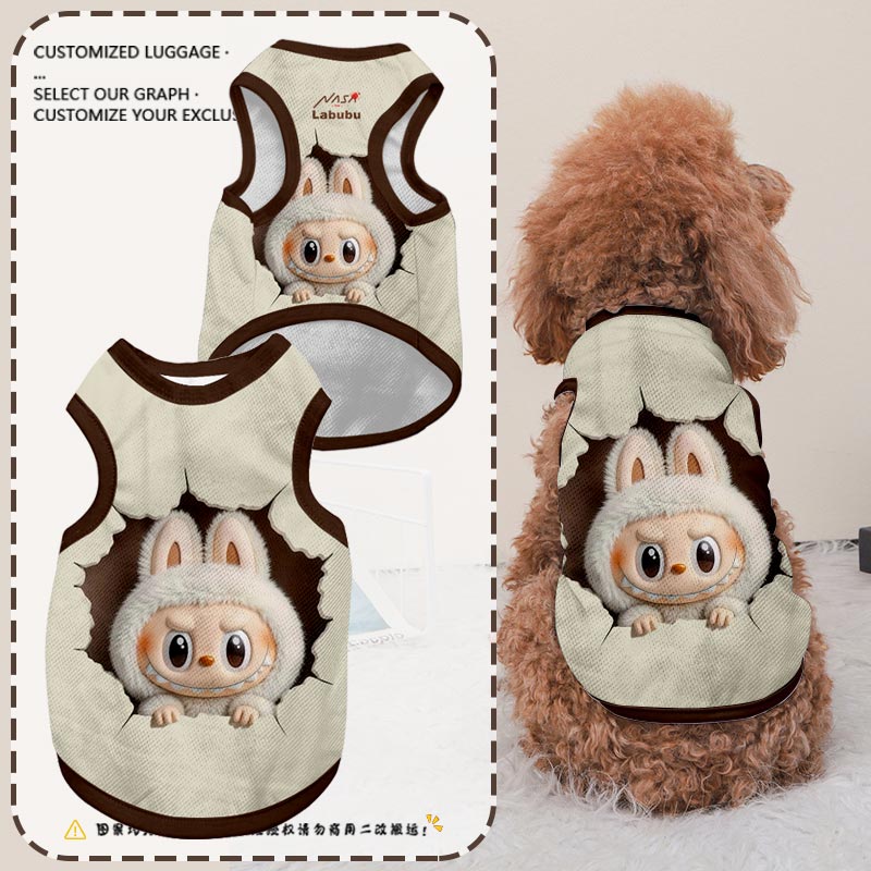 拉布布撕开纸张联名NASA宠物背心