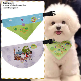 宝可梦Pokopia百变怪杰尼龟小火龙宠物口水巾狗狗猫咪三角巾围巾