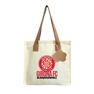 西甲赫罗纳队吉罗纳足球迷帆布包袋子手提学生书包单肩背包可定制
