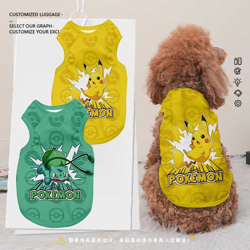 皮卡丘杰尼龟妙蛙种子宠物衣服