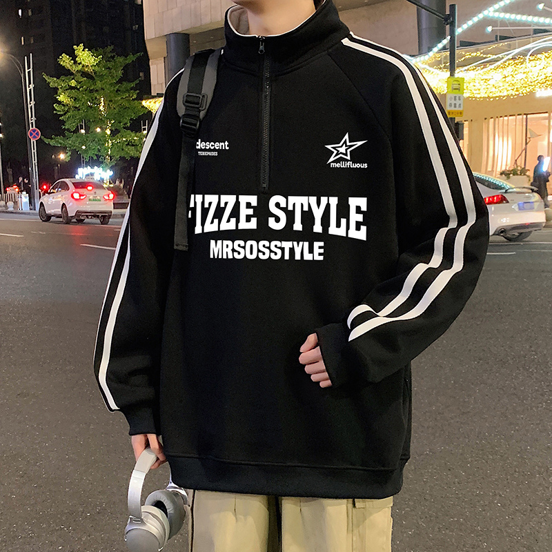 加绒加厚卫衣男2025秋冬季新款