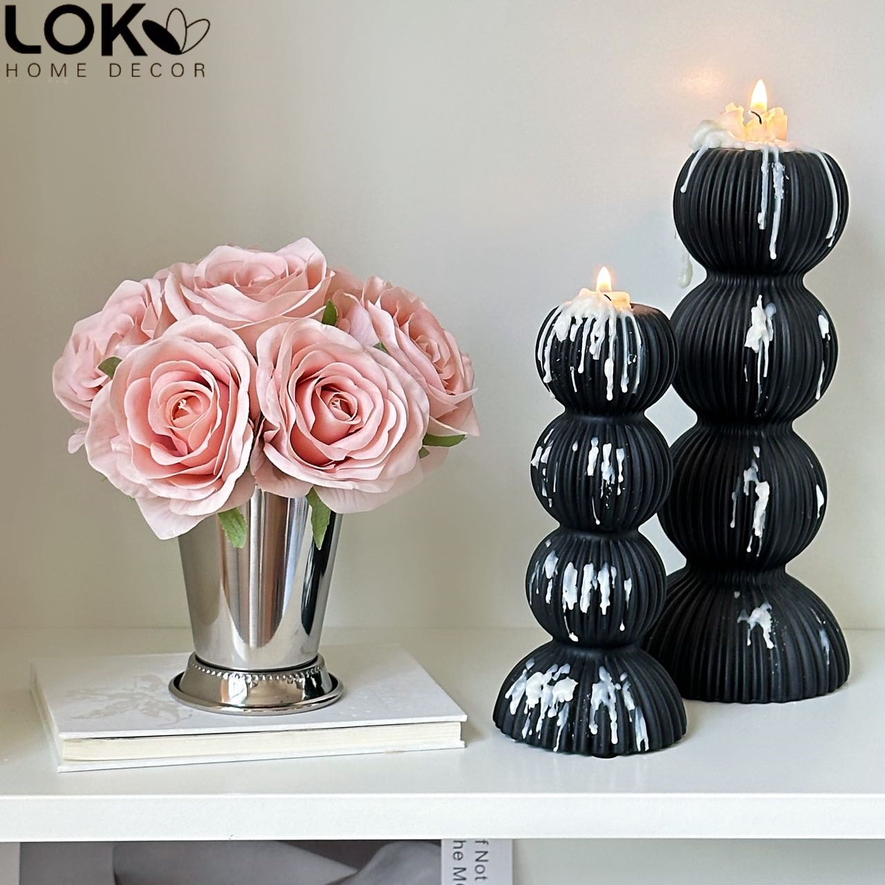 仿真花香薰法式高级感手感玫瑰花假花餐桌家居客厅装饰摆件卧室