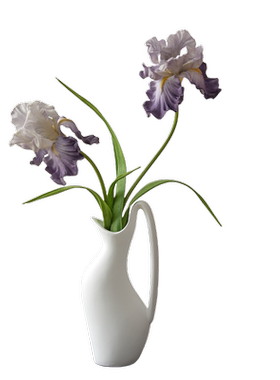 手感仿真花油画鸢尾花餐桌摆件家居装饰蓝紫色爱丽丝假花绢花插花