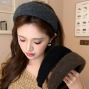 秋冬细毛绒加厚宽边发箍女2025新款 高颅顶头箍气质百搭发卡发饰