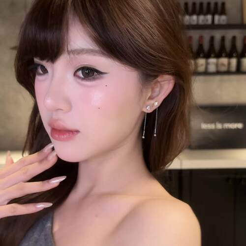 甜美单钻流苏锆石耳线女2026新款