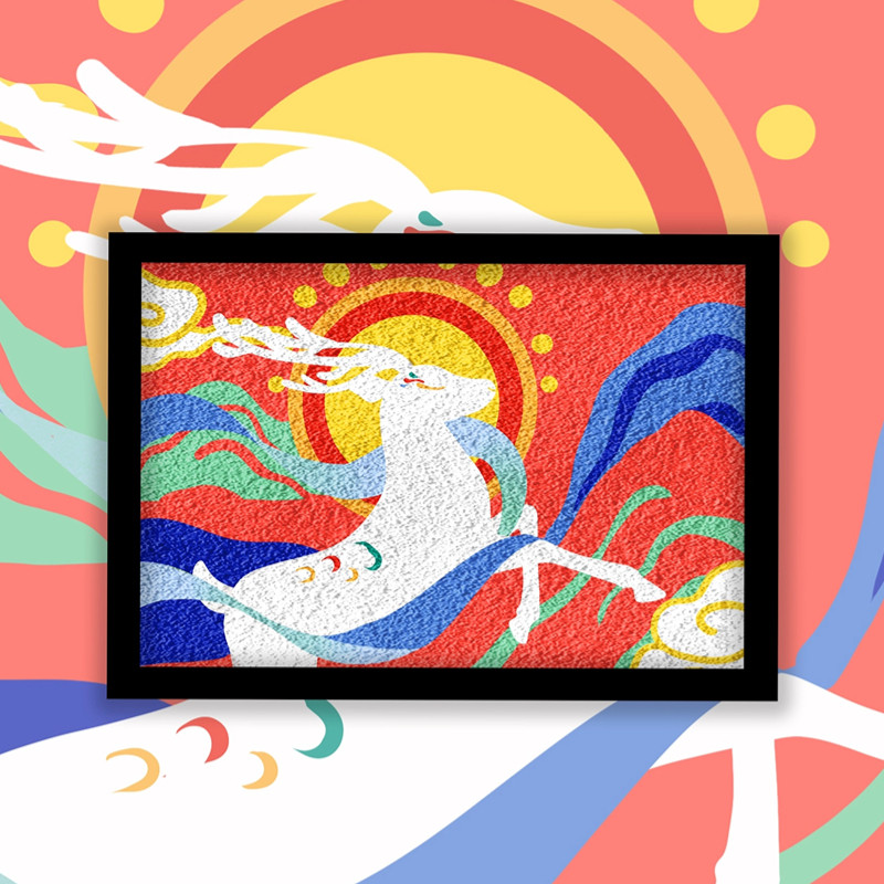 敦煌艺术瑰宝非遗纸浆画手工diy材料包肌理画高颜值居家装饰礼物