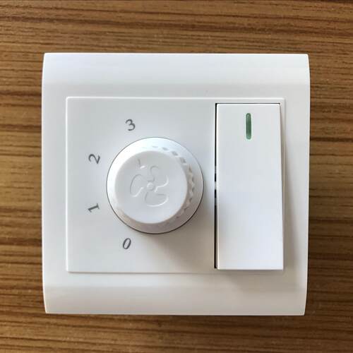 风扇加档器风扇电扇调速开关插座面板吊扇调速器带灯开关一开单控