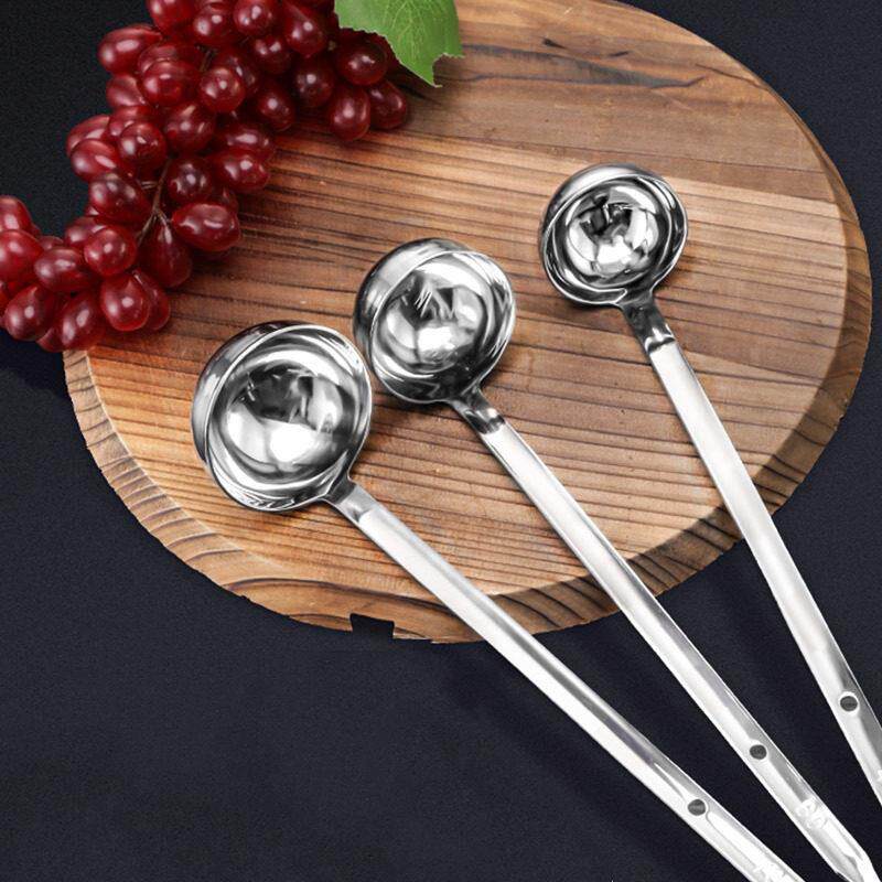 不锈钢盎司勺果酱果糖汤壳勺奶茶店计量勺珍珠勺 30cc 60cc 90cc