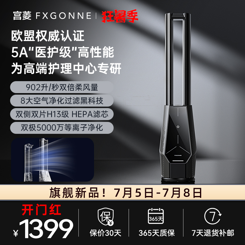 医护级过滤净化变频电机双倍柔风