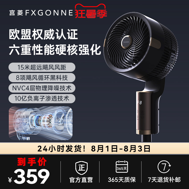 宫菱聚风黑科技欧盟认证循环扇