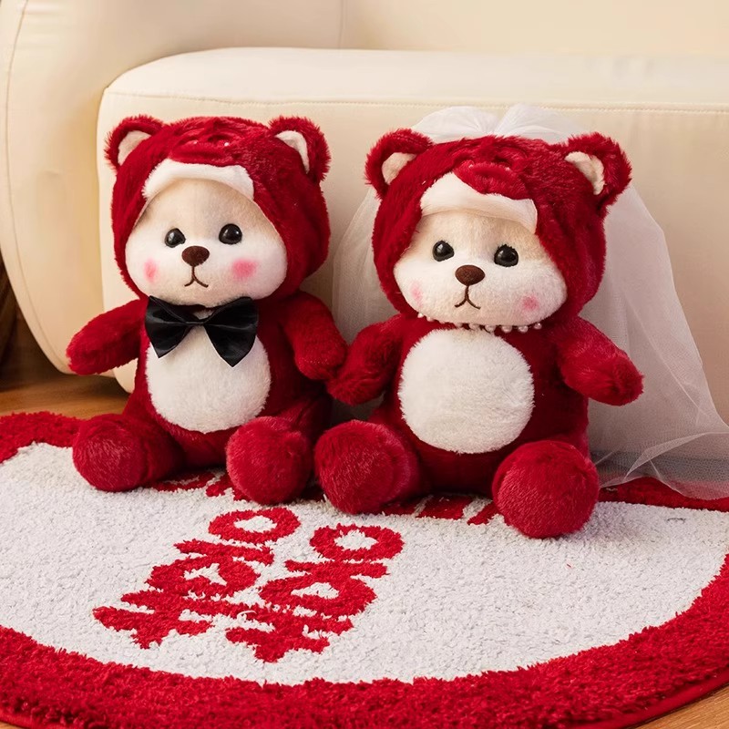 压床娃娃一对结婚高档金童玉女