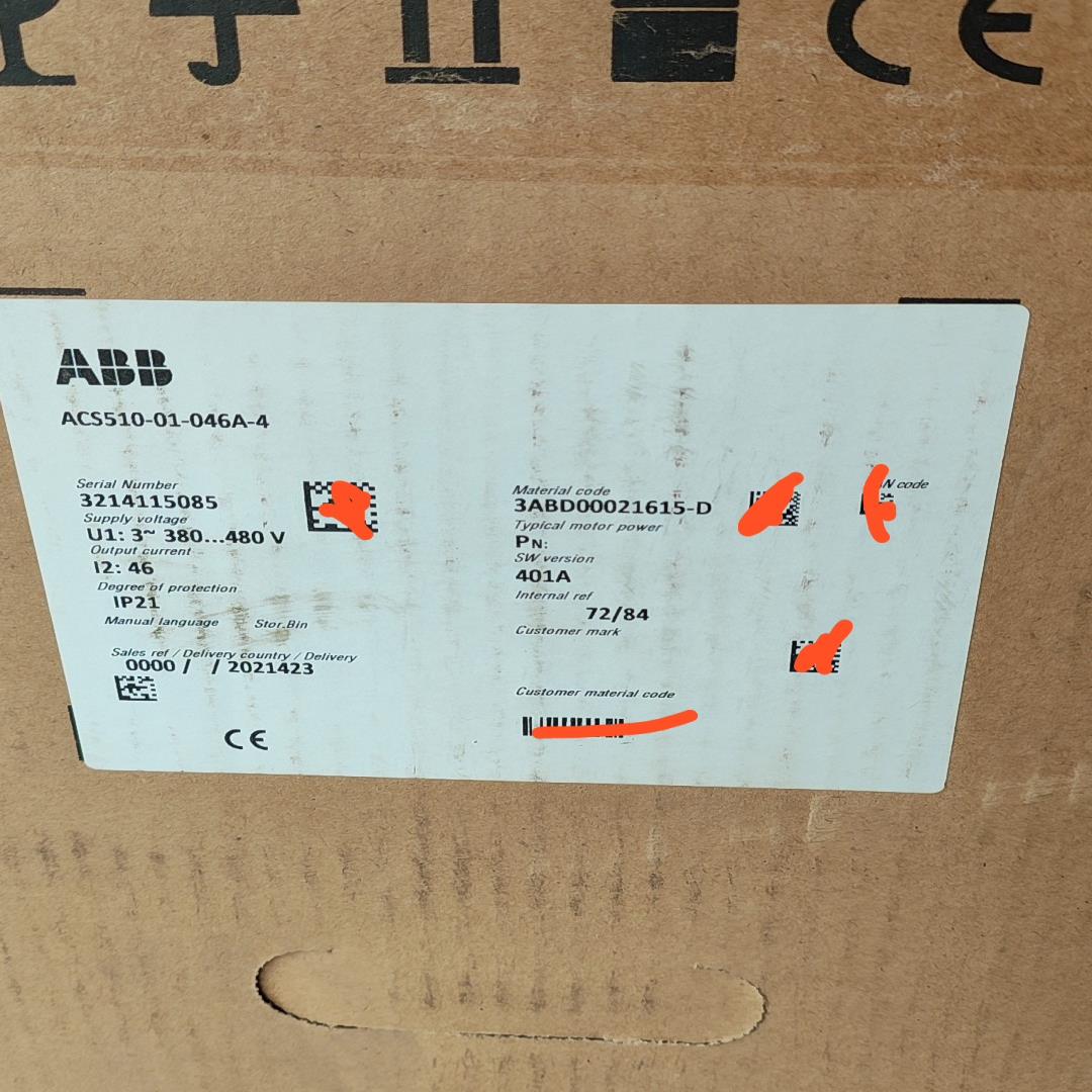 变频器&middot;ACS510-01-046A-4，全新原装正品
