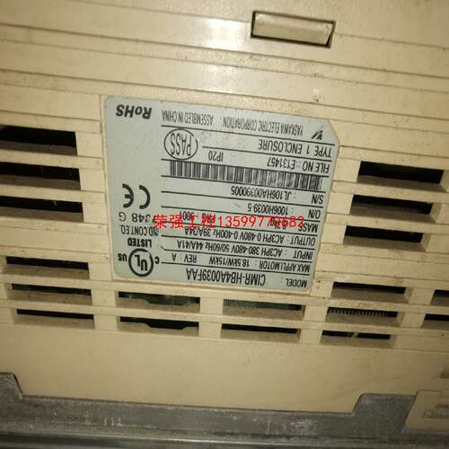【荣强工控】安川变频器H1000系列 CIMR-HB4A0039FAA