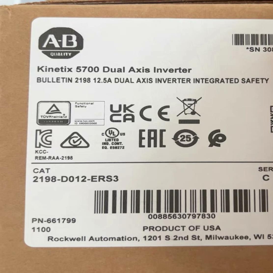 2198-D012-ERS3 AB  罗克韦尔，全新原装未拆