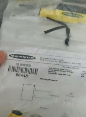 全新原装BANNER邦纳QS186EBQ8对射光电传感器