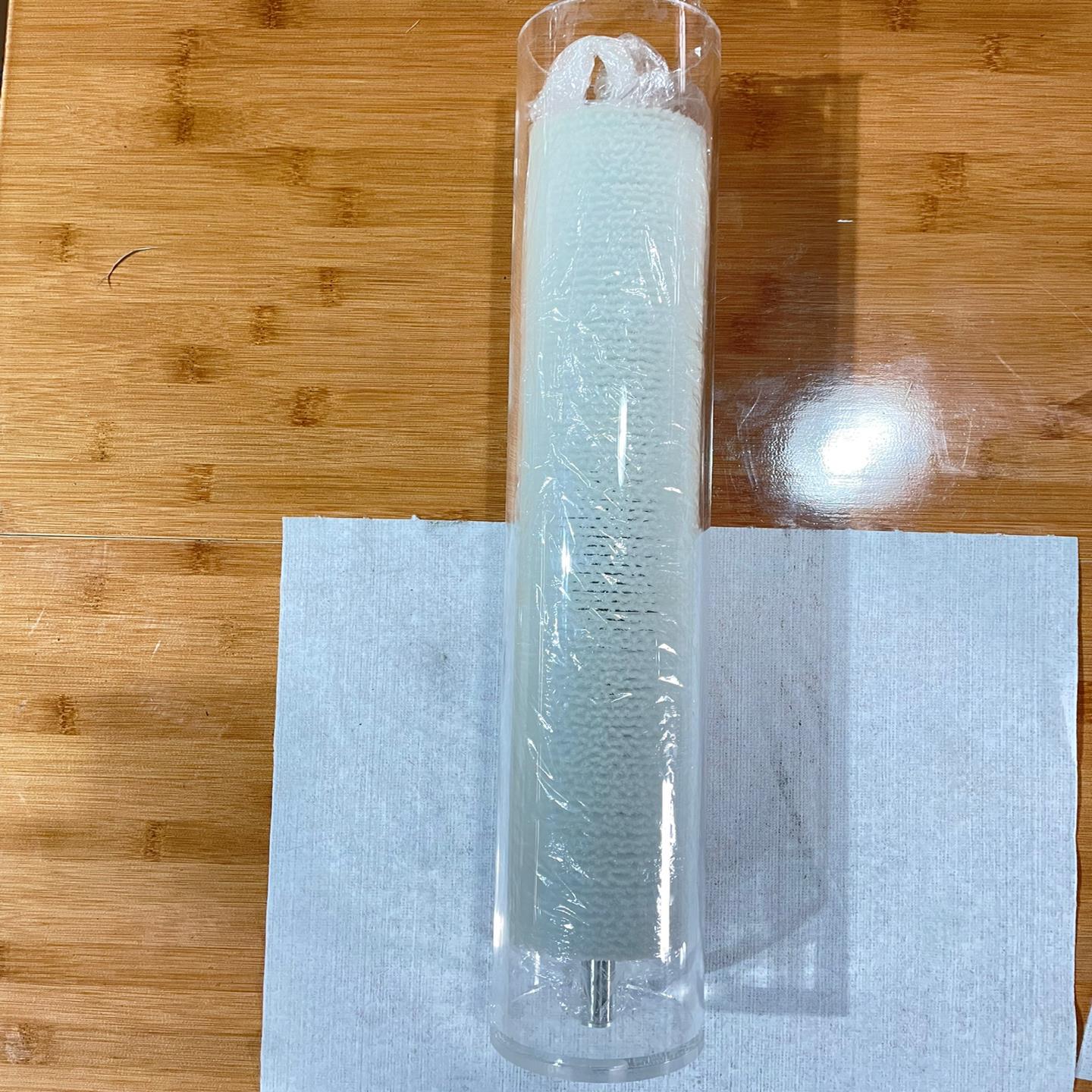 毛刷，不锈钢轴精细毛刷辊DJ-803C464NL。尺寸见图。