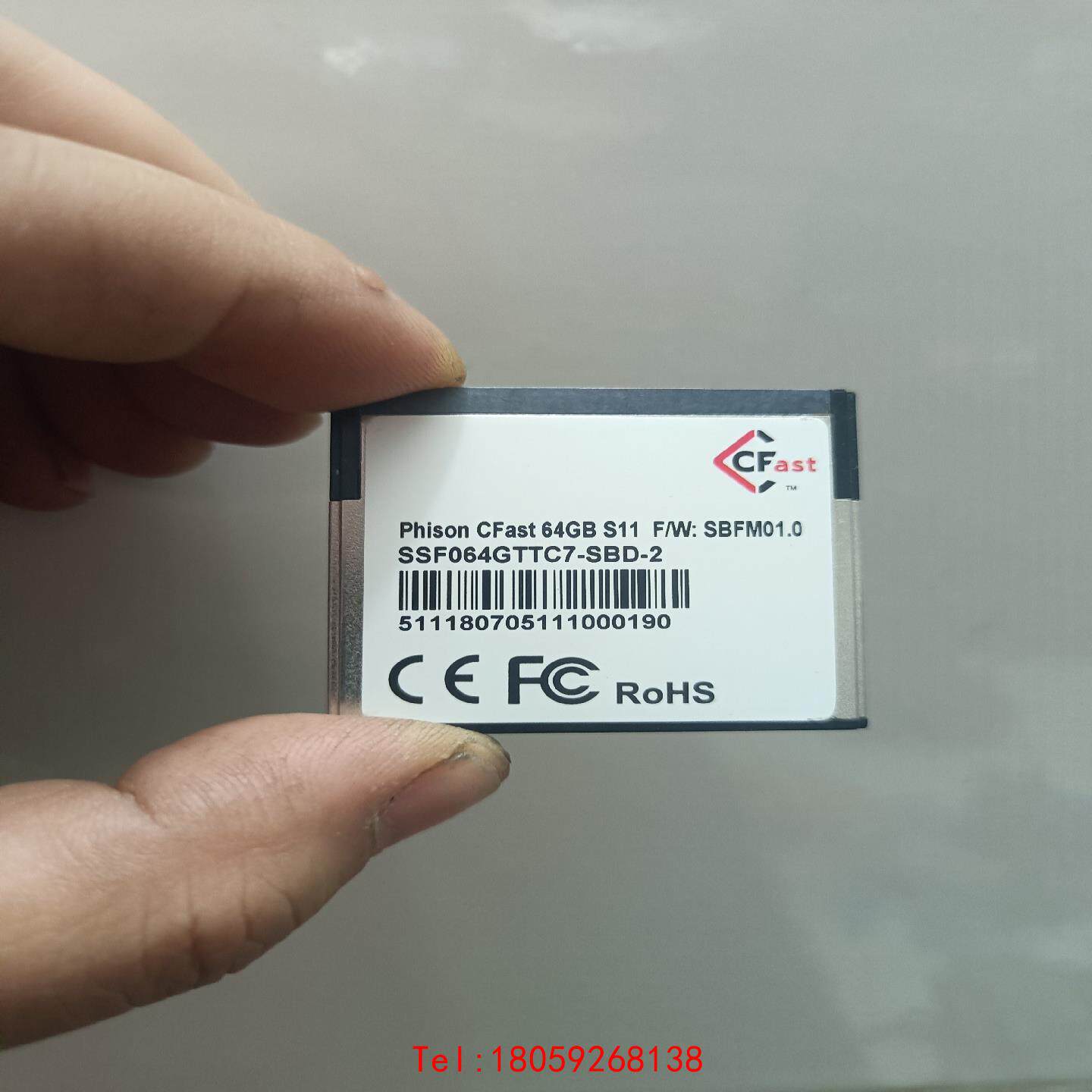 【非标价】64GCF卡Phison CFast 64GB SSF064