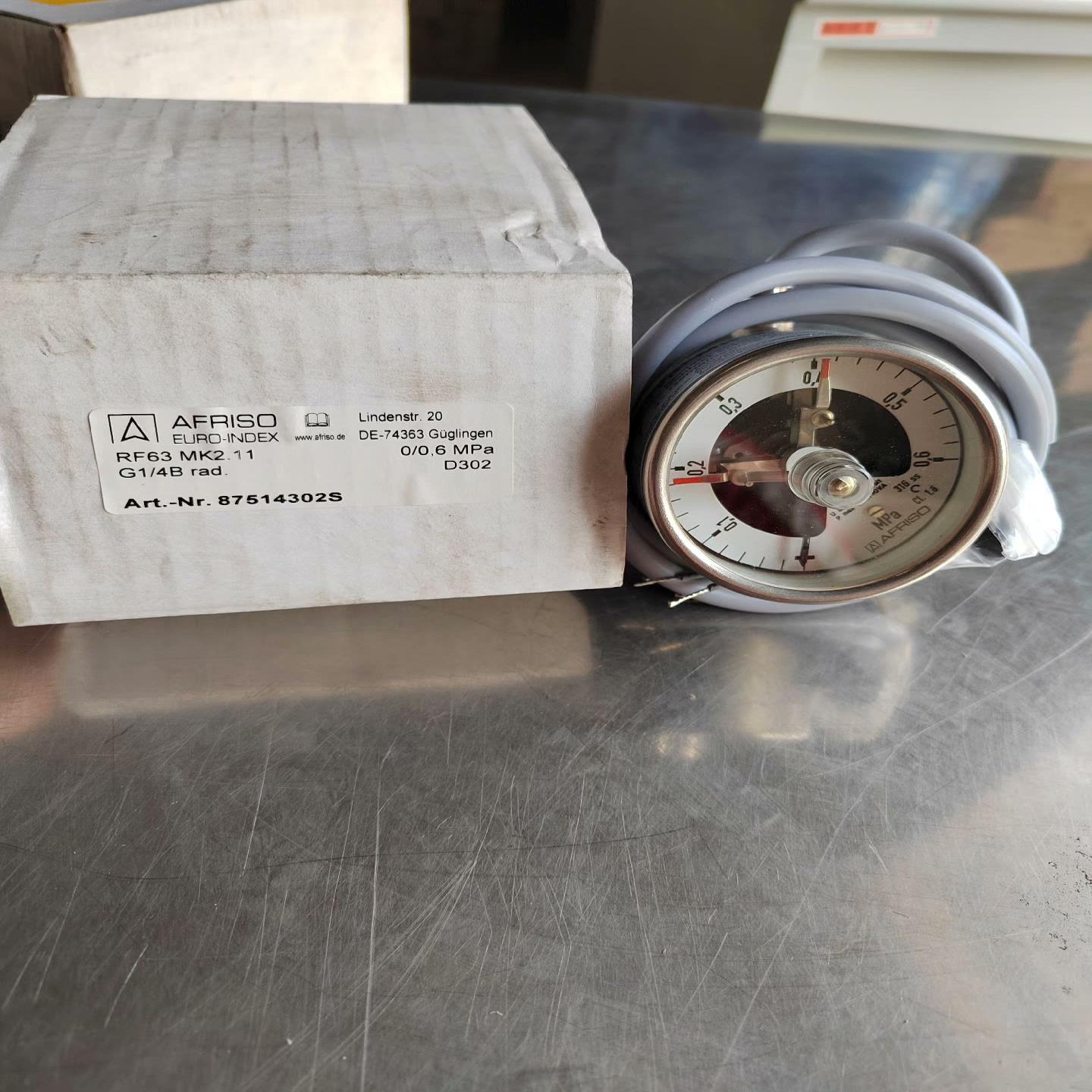 AFRISO仪表，RF63 MK2.11   0/0.6MP