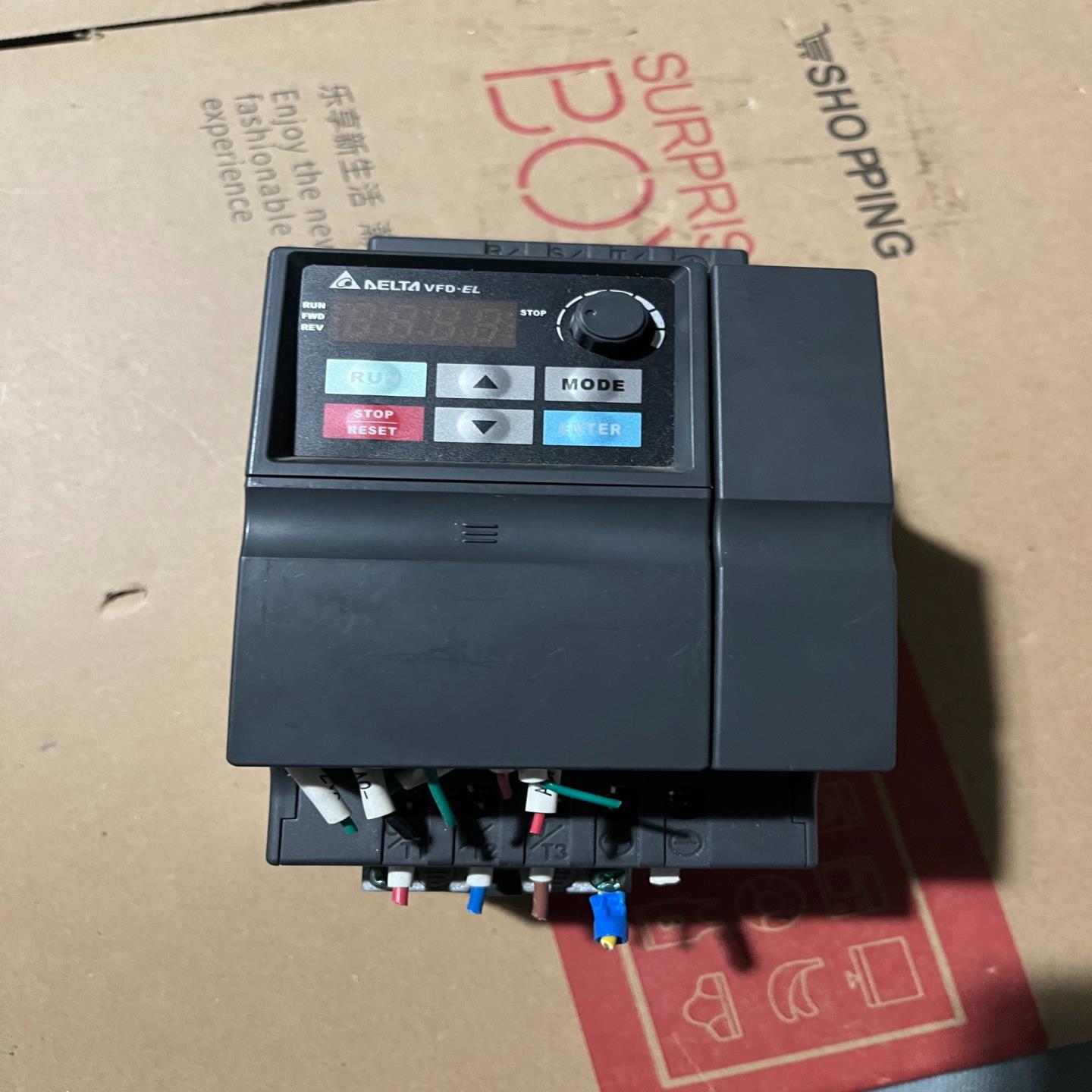 （设备配件）拆机台达变频器VFD-EL 1.5KW 220V型号VFD0