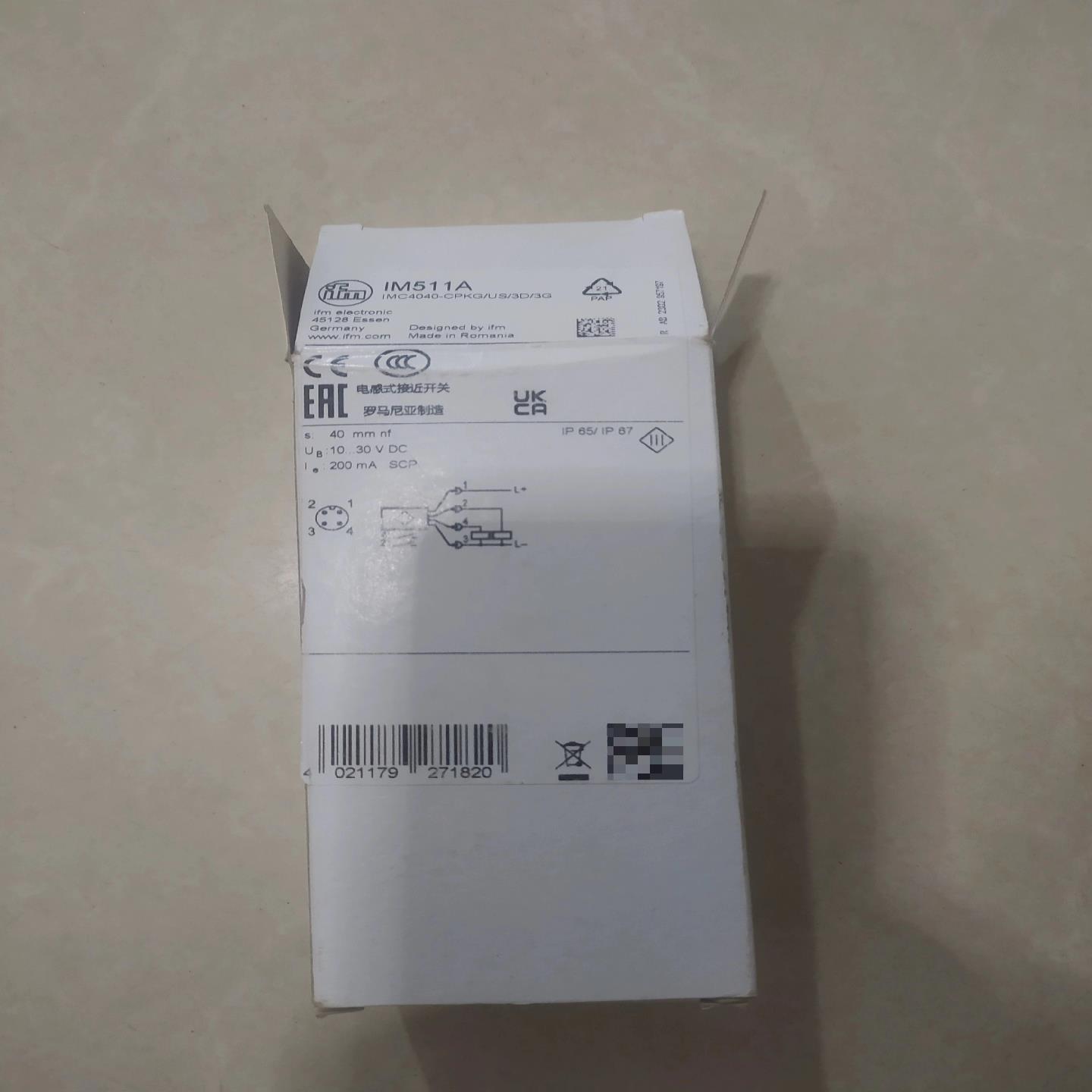 易福门IM511A方型接近开关传感器ifm全新原装正品