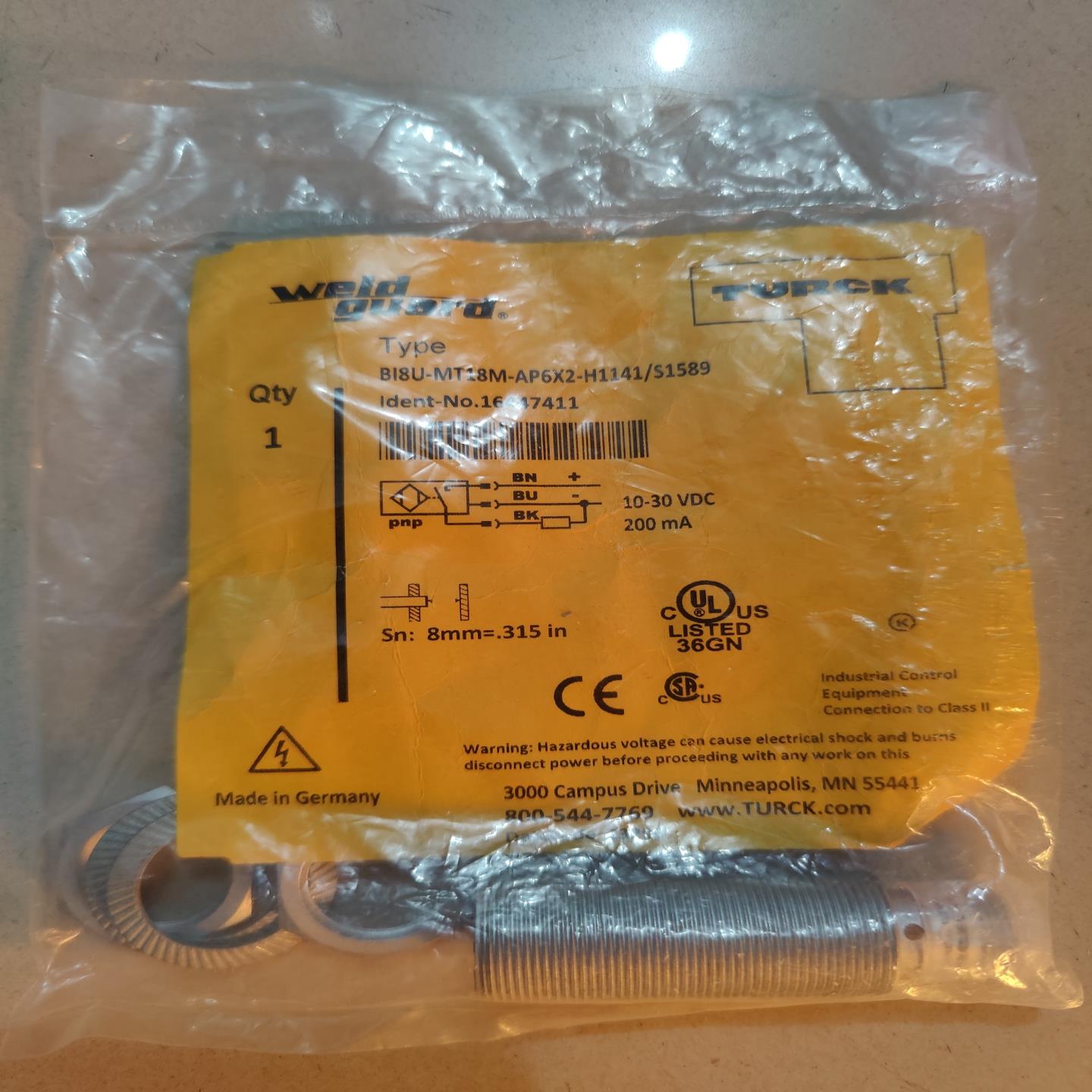 图尔克 全新原装 Bi8U-MT18M-AP6X2-H114