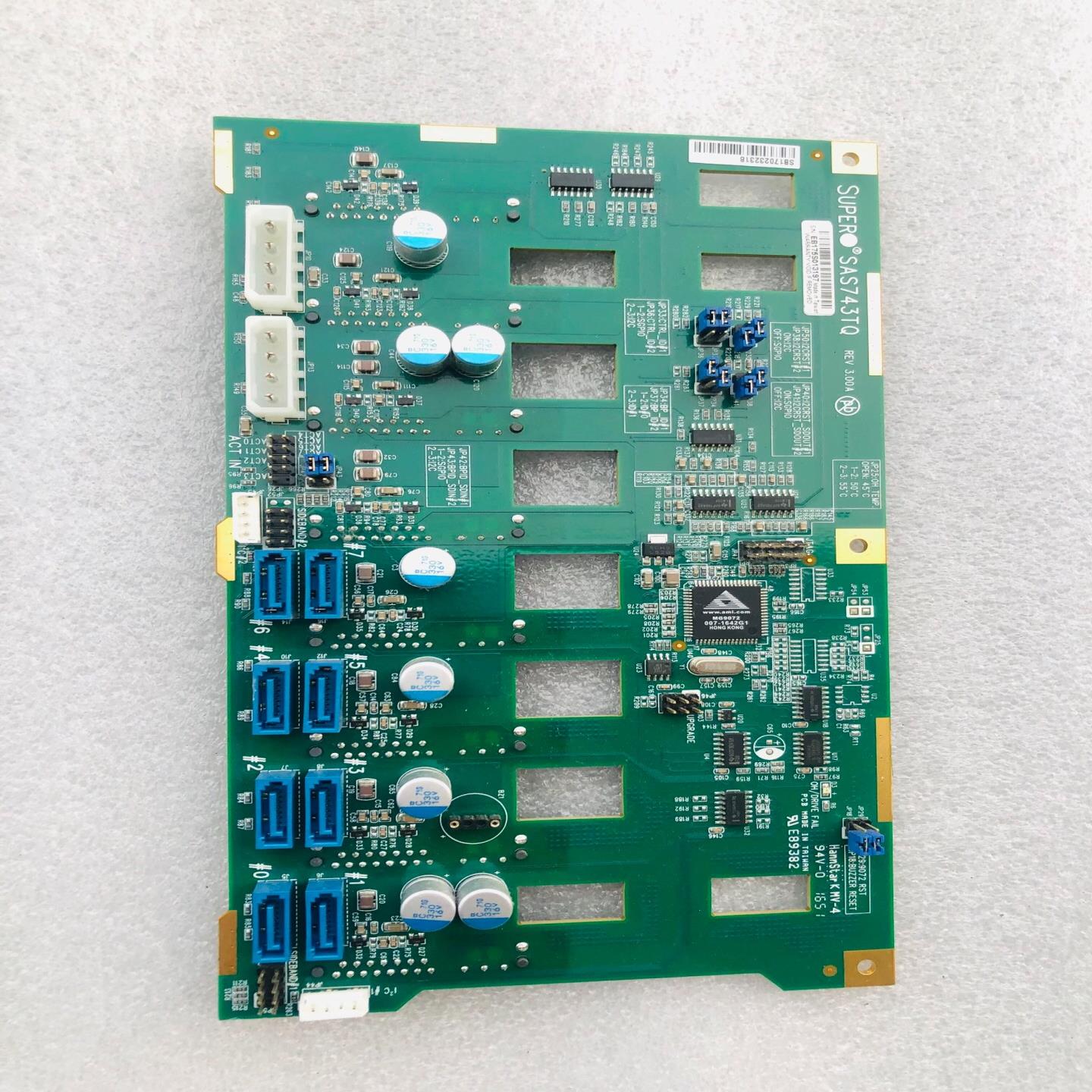 超微/SUPER SAS743TQ 硬盘背板 REV3.00