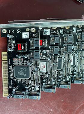 PCI转阵列卡4sata口扩展卡Sil3114支持RAID，议价