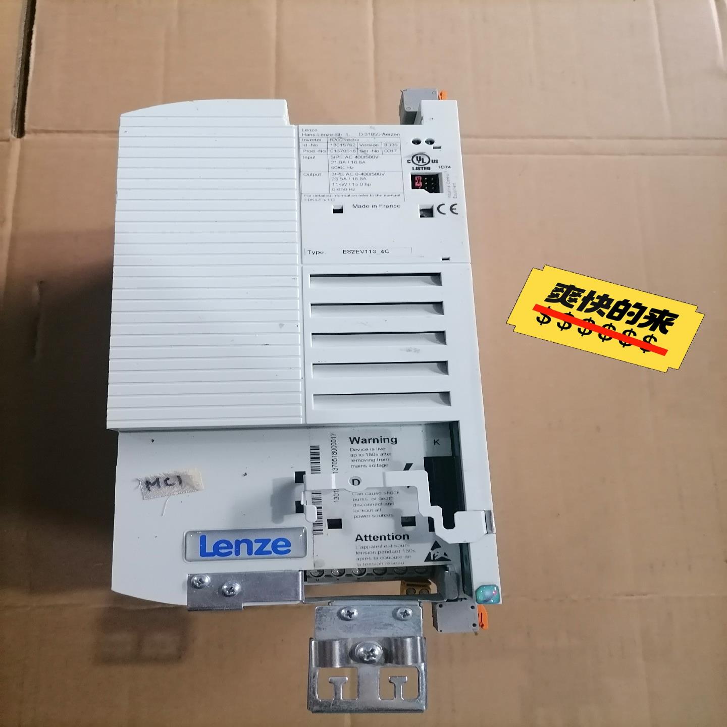 （设备配件）KW114变频器测试E82EV113C伦茨 完好-